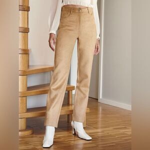 Aritzia Camel Straight Leg Pants